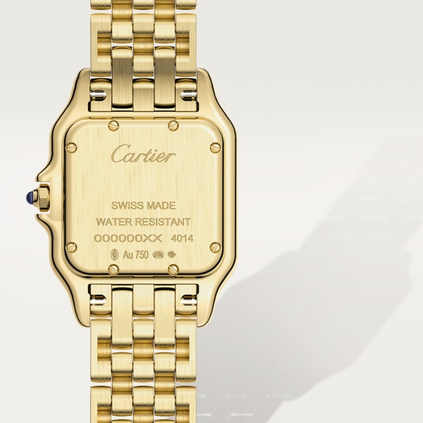 Panthère de Cartier Mittleres Modell, Quarzwerk, Gelbgold
