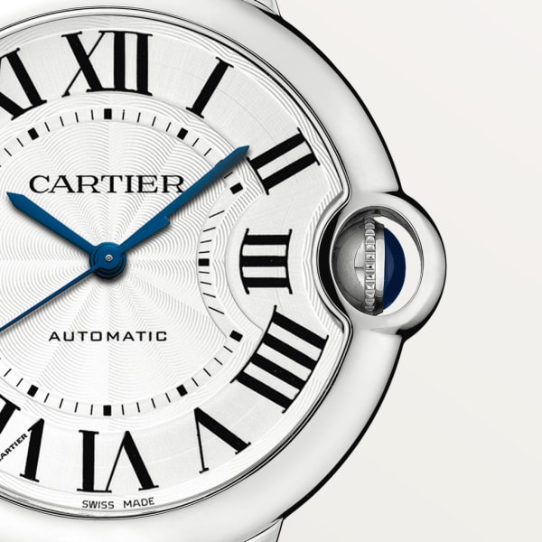 Ballon Bleu de Cartier 36 mm, mechanisches Uhrwerk mit Automatikaufzug, Edelstahl