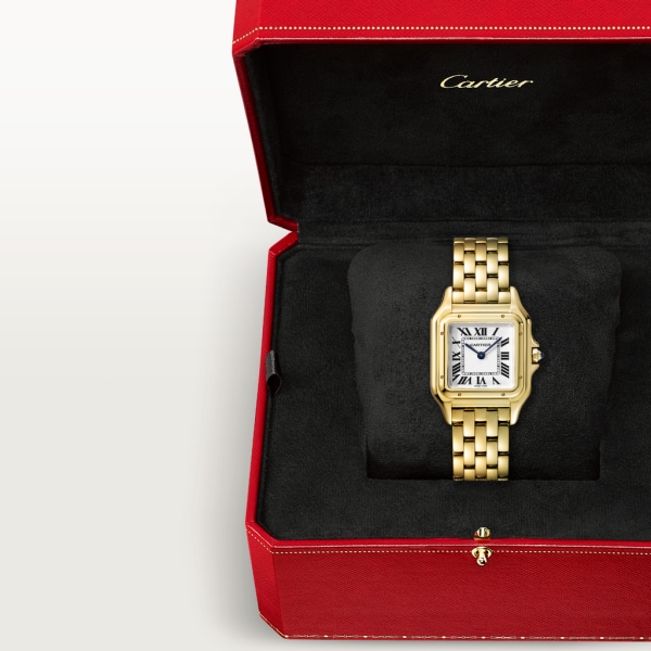 Reloj Panthère de Cartier Tamaño mediano, movimiento de cuarzo, oro amarillo