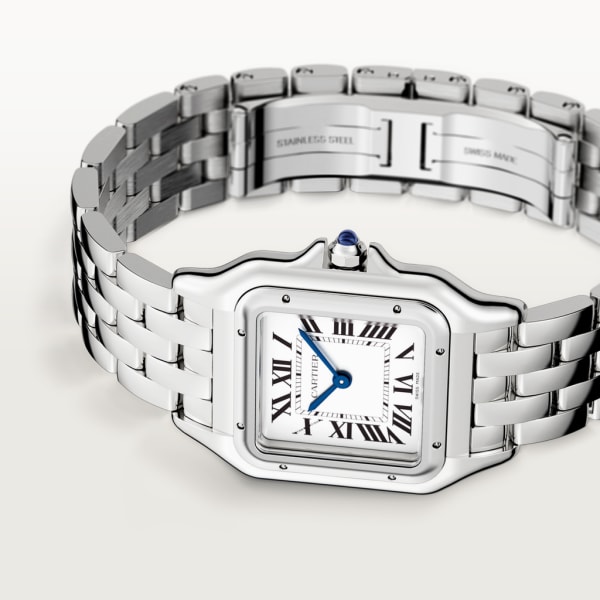 Reloj Panthère de Cartier Tamaño mediano, movimiento de cuarzo, acero