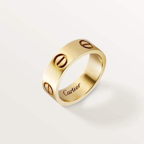 Love ring, classic model  Yellow gold