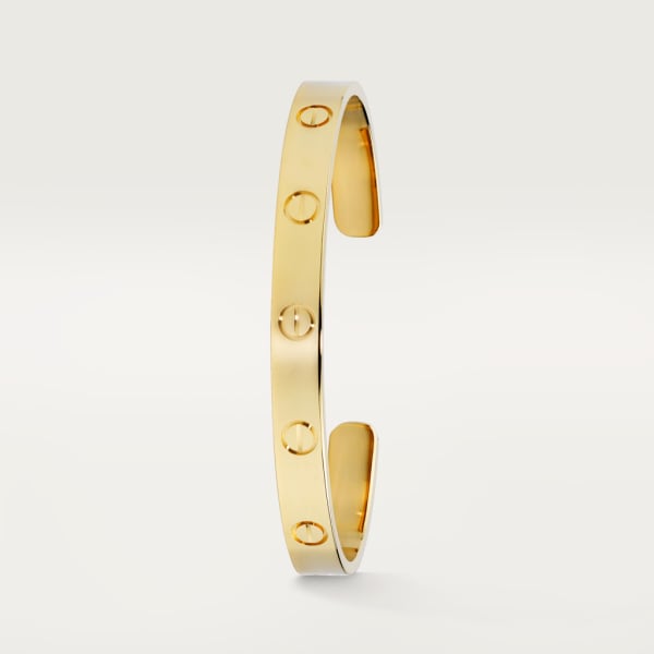 Love bracelet, open, classic model Yellow gold