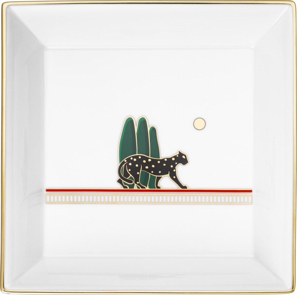 Panthère de Cartier trinket tray, medium modelPorcelain