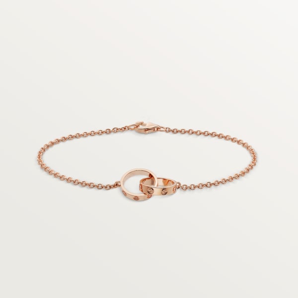 Bracelet Love, sur chaîne Or rose