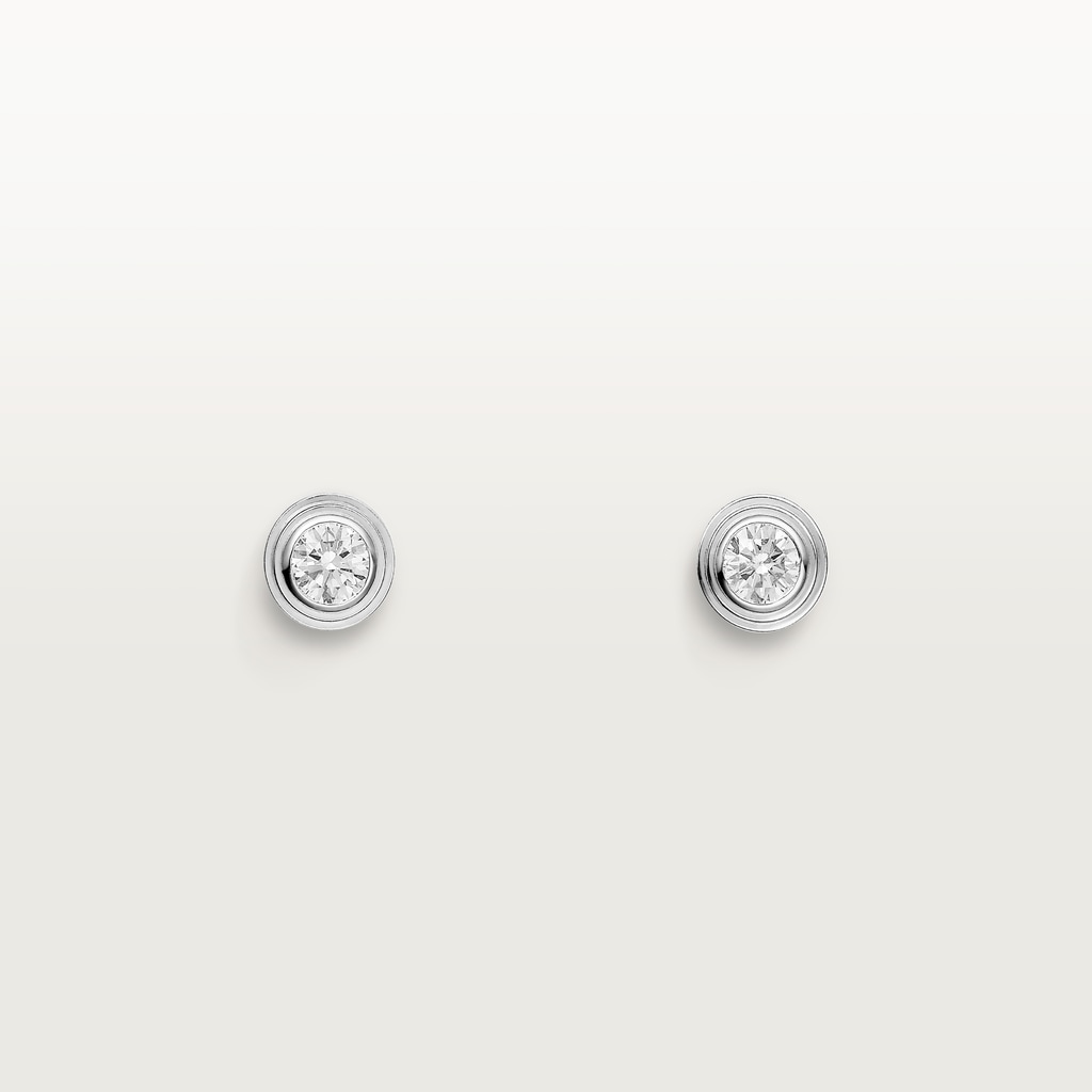 Pendientes Cartier d'Amour, tamaño pequeñoOro blanco, diamantes