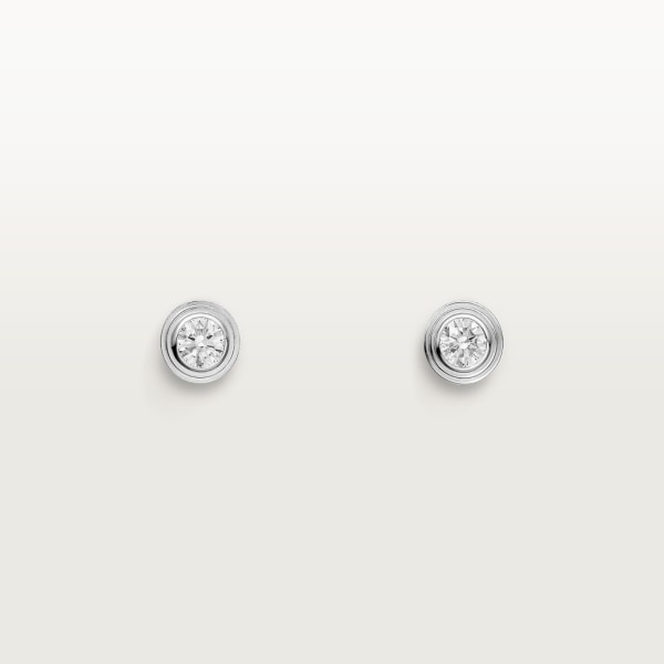 Pendientes Cartier d'Amour, tamaño pequeño Oro blanco, diamantes