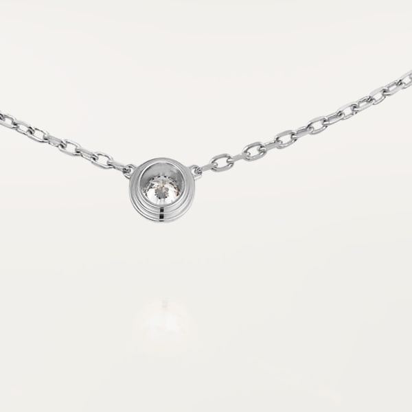 Cartier d'Amour necklace, small model White gold, diamond