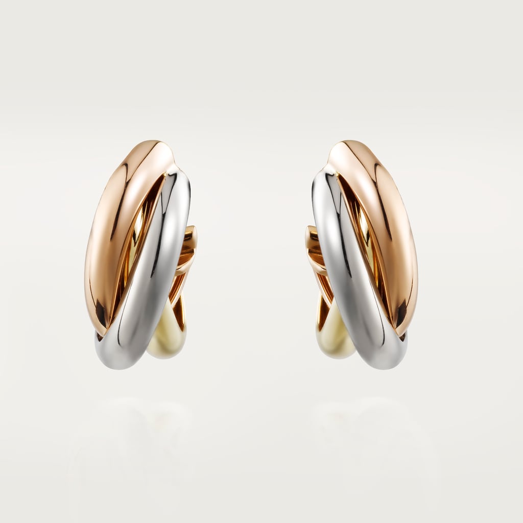Trinity earringsWhite gold, yellow gold, rose gold