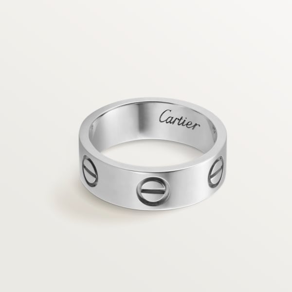 Anillo Love, tamaño clásico  Oro blanco