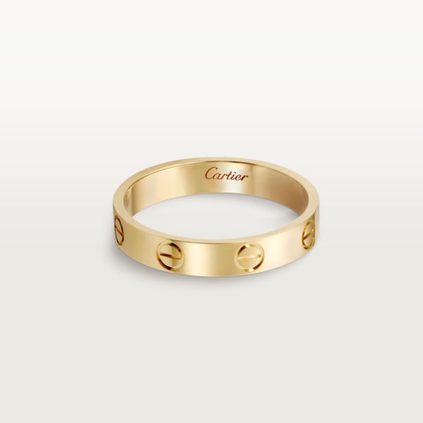 Love ring, small model Yellow gold