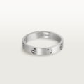 Bague <span class='lovefont'>A </span>, petit modèle Or gris