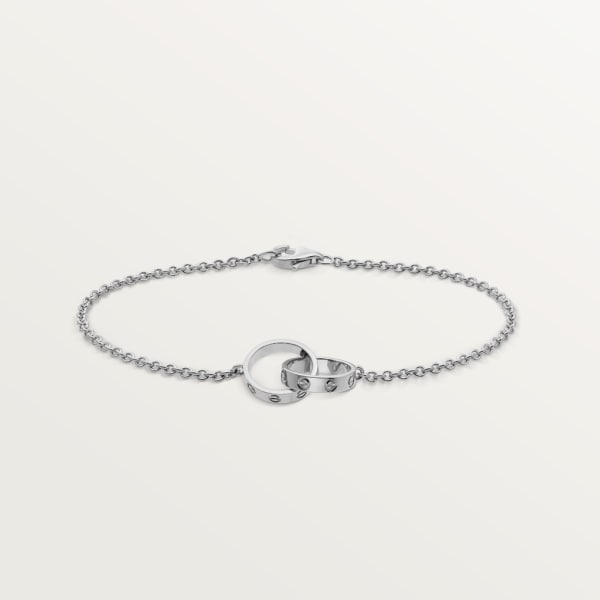 Love bracelet, on chain White gold