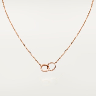 Colgante <span class='lovefont'>A </span>, semipavé Oro rosa, diamantes