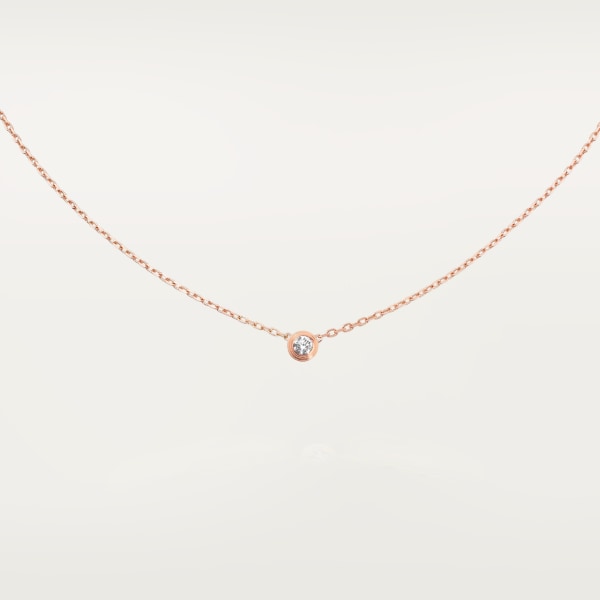 Collar Cartier d'Amour tamaño pequeño Oro rosa, diamante