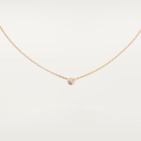 Cartier d'Amour necklace, small model Yellow gold, diamond