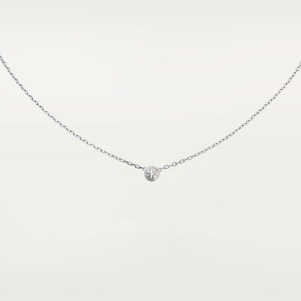 Cartier d'Amour necklace, small model White gold, diamond