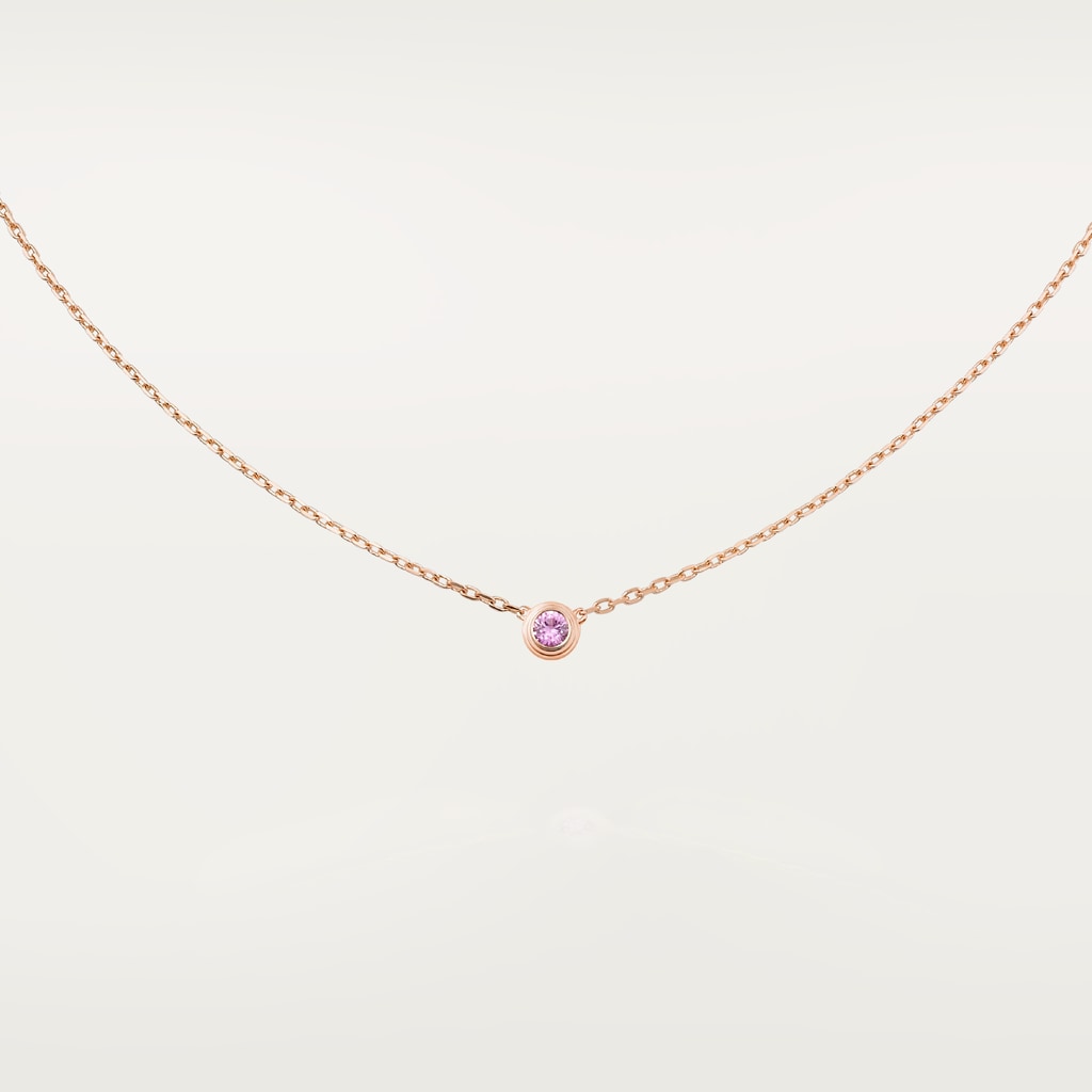 Cartier d'Amour necklaceRose gold, pink sapphire