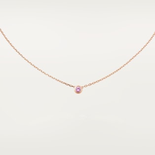 Cartier d'Amour Halskette Roségold, rosafarbener Saphir