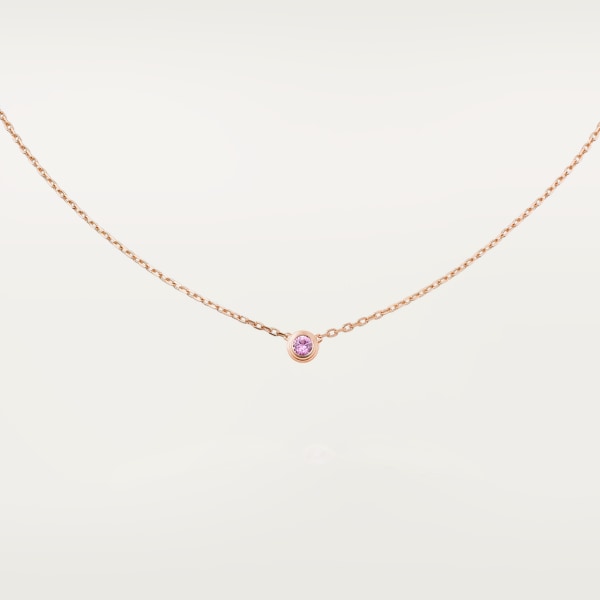 Collar Cartier d'Amour Oro rosa, zafiro rosa