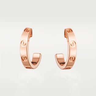 <span class='lovefont'>A </span> hoop earrings, small model Rose gold