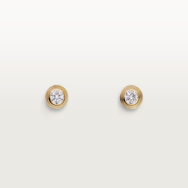 Cartier d'Amour earrings XS Yellow gold, diamonds