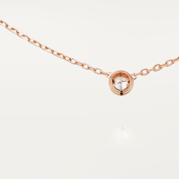 Cartier d'Amour necklace, large model Rose gold, diamond