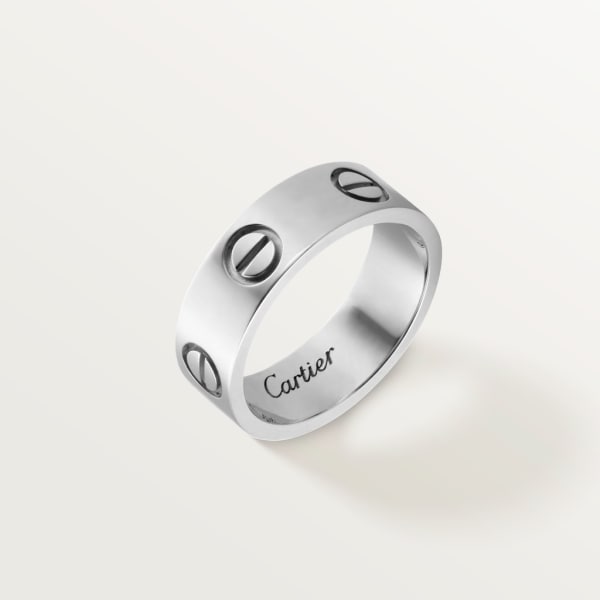 Love ring, classic model  White gold