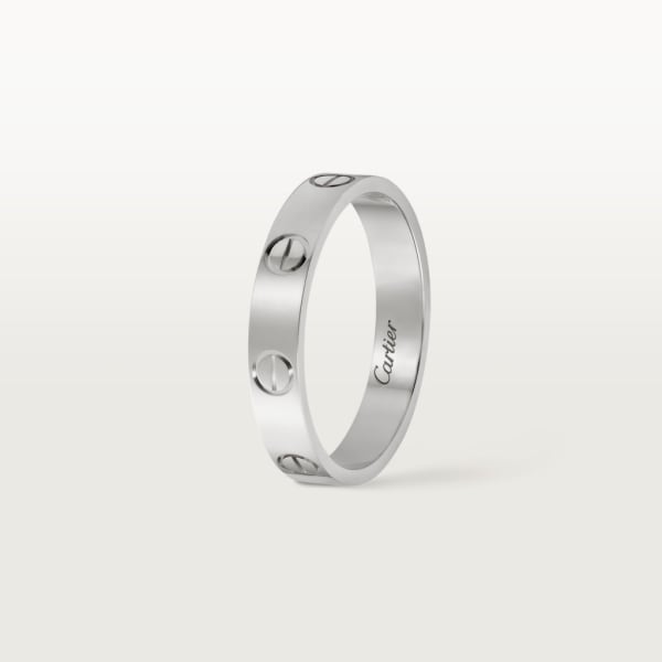 Anillo Love, tamaño pequeño Oro blanco