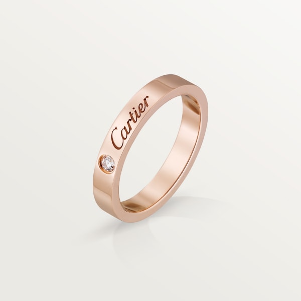 C de Cartier Trauring Roségold, Diamant