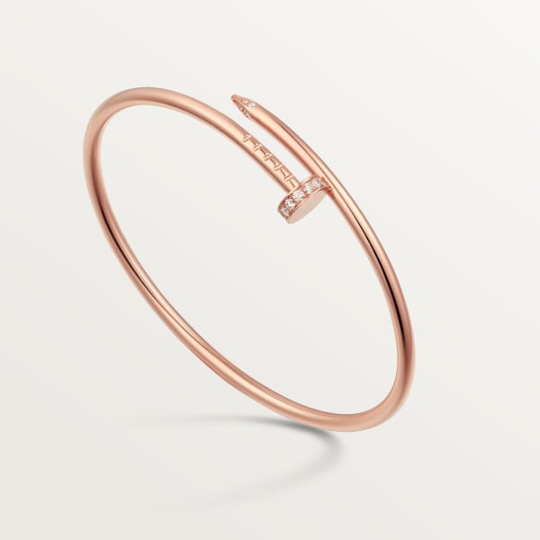 Juste un Clou bracelet, small model, diamonds Rose gold, diamonds