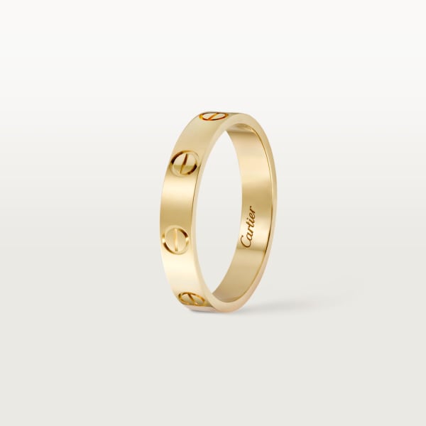 Love ring, small model Yellow gold