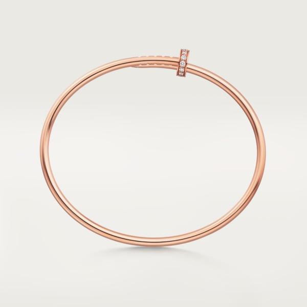 Juste un Clou bracelet, small model, diamonds Rose gold, diamonds