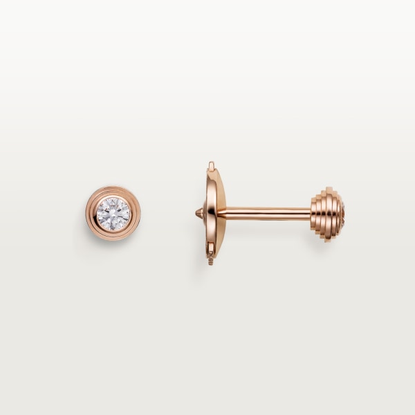 Cartier d’Amour earrings, small Model Rose gold, diamonds