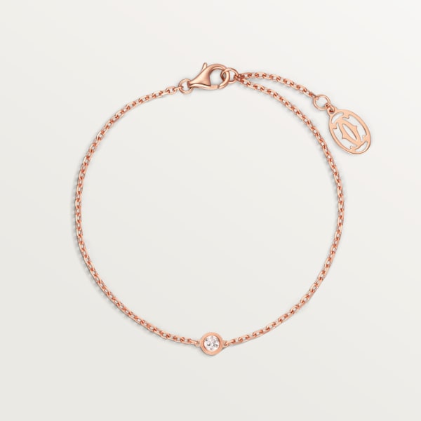 Bracelet Cartier d'Amour XS Or rose, diamant