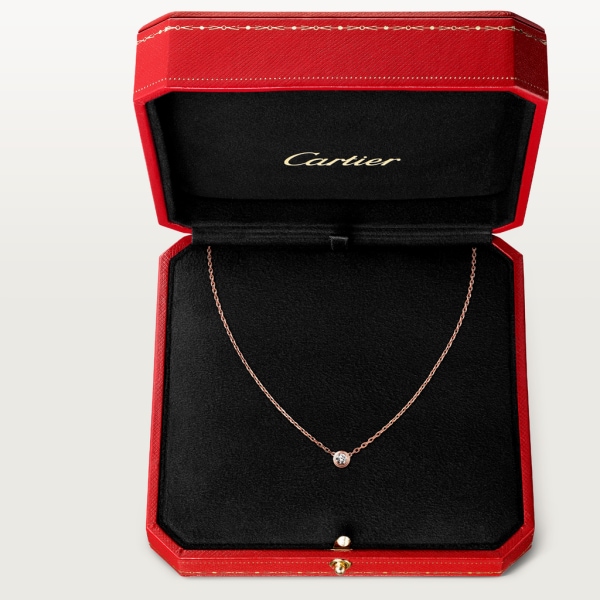 Cartier d'Amour Kette, kleines Modell Roségold, Diamant