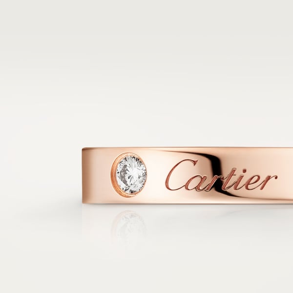 C de Cartier Trauring Roségold, Diamant