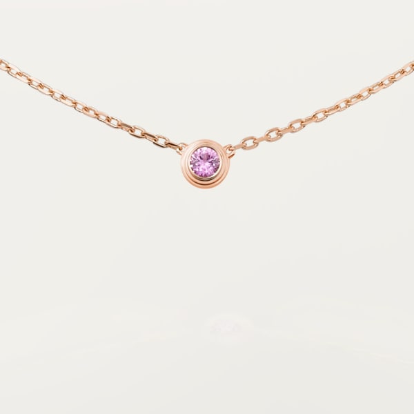 Cartier d'Amour Halskette Roségold, rosafarbener Saphir