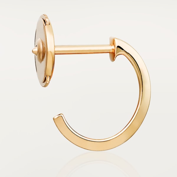 Love hoop earrings, small model Yellow gold