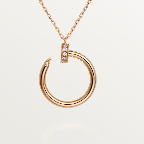 Juste un Clou necklace, diamonds Rose gold, diamonds