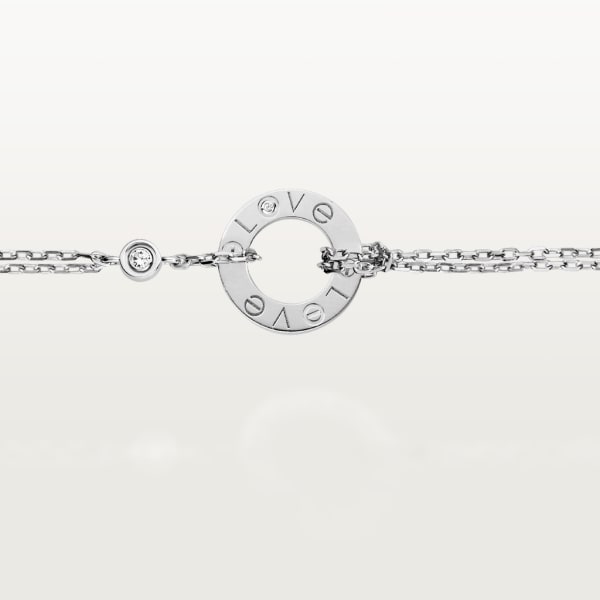 Bracelet Love Or gris, diamants