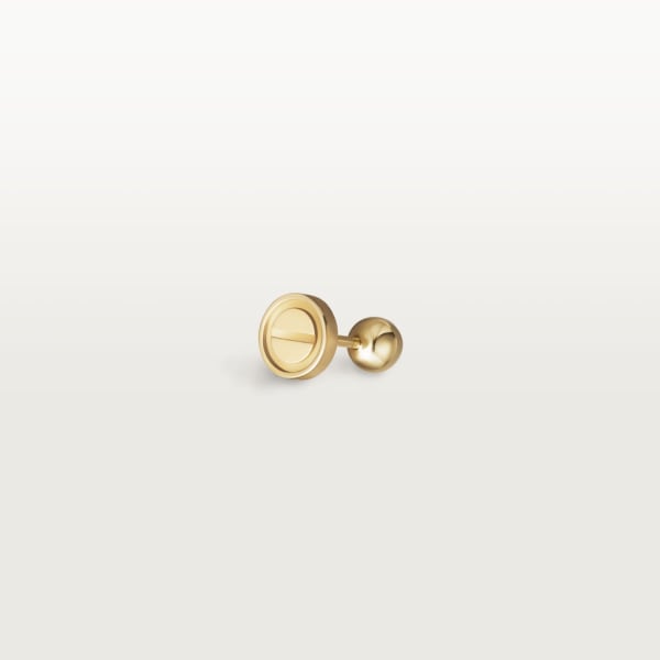 Love stud earring Yellow gold