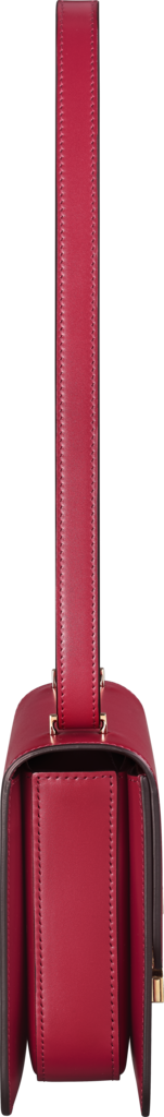 CRL1002293 - Shoulder Bag, Mini, Double C de Cartier - Cherry red calfskin,  gold and cherry red enamel finish - Cartier