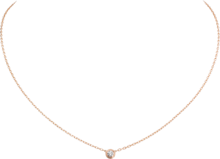 Collar Cartier d'Amour tamaño pequeño Oro rosa, diamante