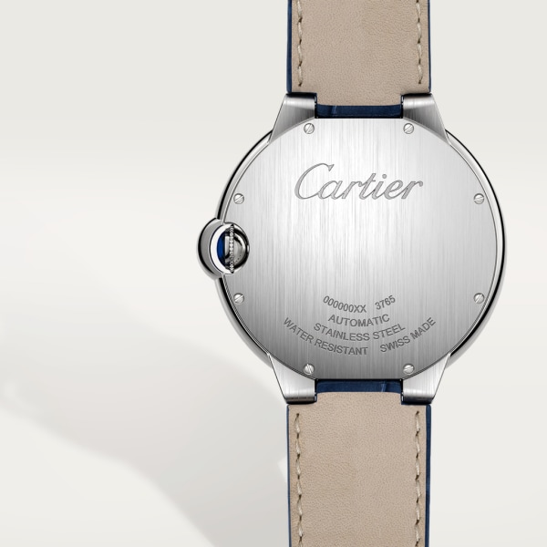 Montre Ballon Bleu de Cartier 42 mm, acier, cuir