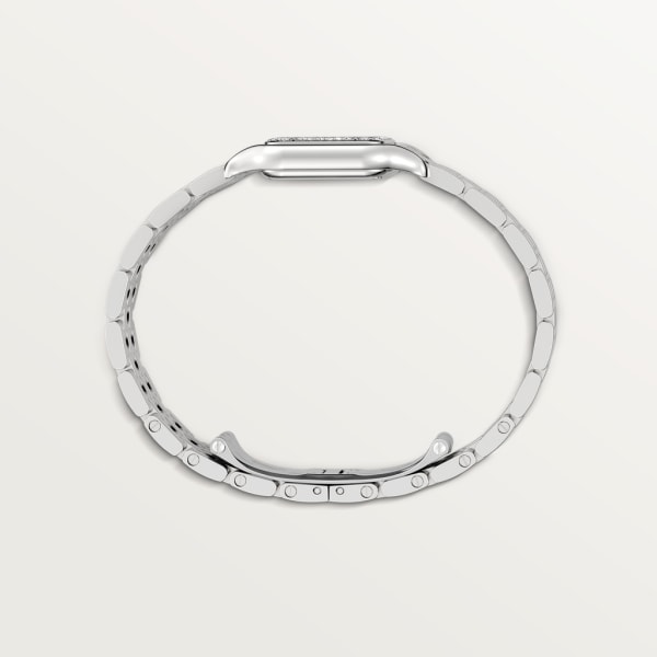 Panthère de Cartier Kleines Modell, Quarzwerk, Stahl, Diamanten