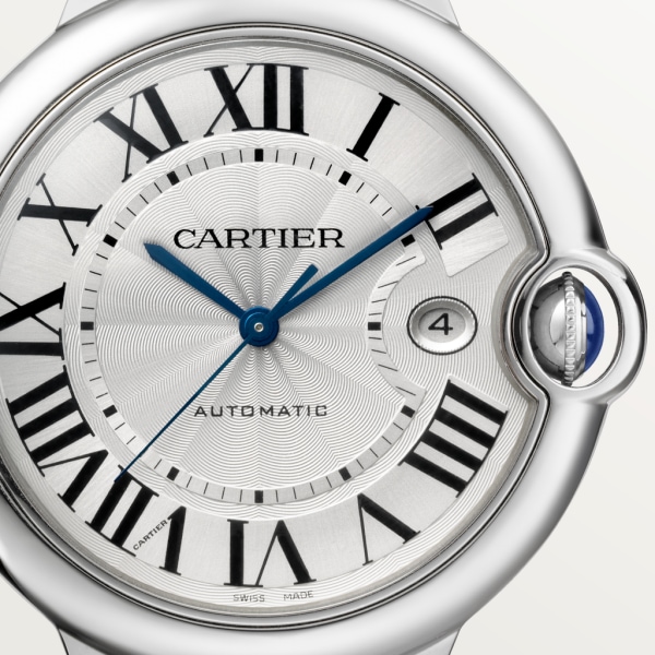 Reloj Ballon Bleu de Cartier 42 mm, movimiento automático, acero, piel
