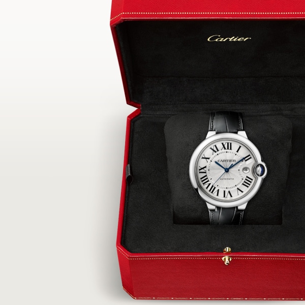 Reloj Ballon Bleu de Cartier 42 mm, acero, piel