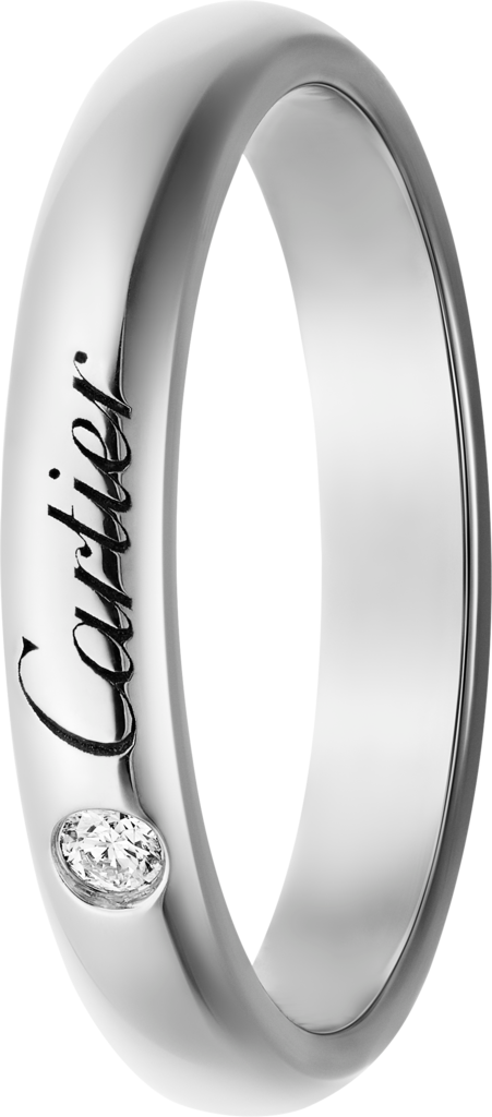 C de Cartier wedding ringPlatinum, diamond