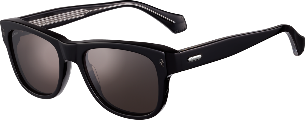 Gafas de sol Signature C de CartierAcetato negro, lentes grises