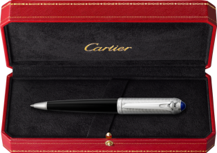 R de Cartier ballpoint pen Black composite, stainless steel